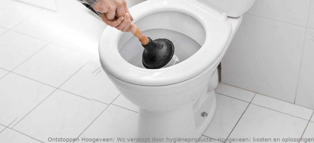 Wc verstopt door hygiëneproducten Hoogeveen: kosten en oplossingen